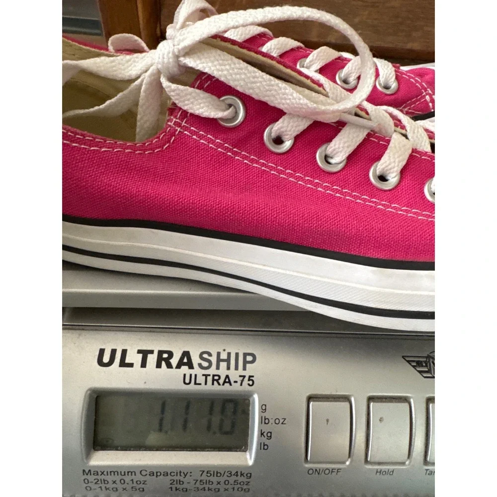 Converse Chuck Taylor All Star Low Women 9 Pink Canvas Sneakers 144806F